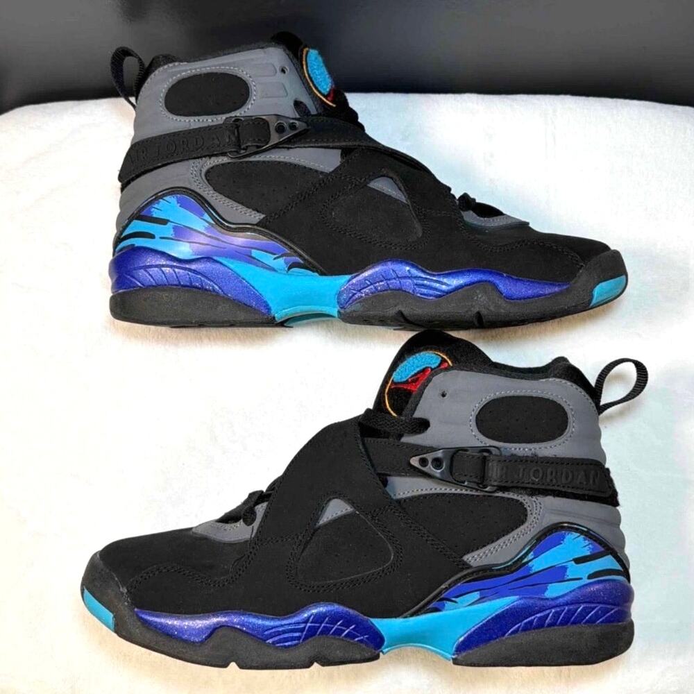 Air Jordan 8 Retro BG “Aqua” (2015) – 305368-025 | 7Y - Picture 5 of 11